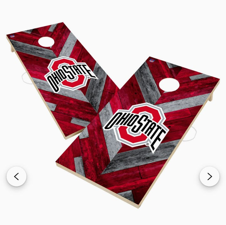 Ohio State Buckeyes Cornhole Boards - Tailgate Set with Bags